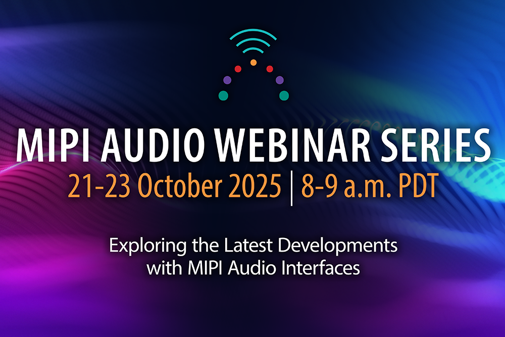 MIPI Audio Webinar Series