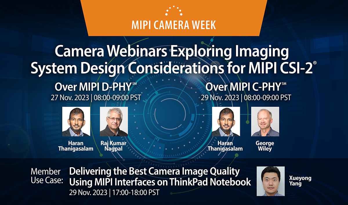MIPI Camera Week - 27-29 November
